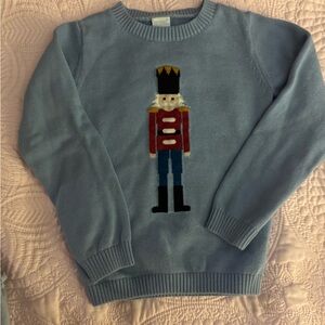 Edgehill Collection Blue Sweater with Toy Soldier Design